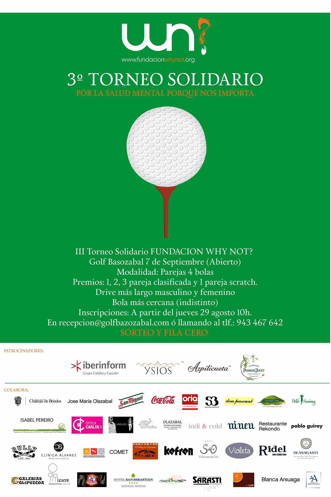 3º Torneo Solidario Golf Basozabal